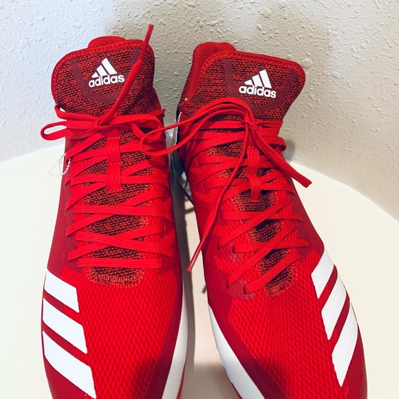 Adidas Men’s Icon Bounce Hybrid Red Baseball Cleats Size 12 NWT main image 10